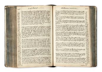 MANUSCRIPT.  Robinson, Robert. A Miscelany of Meditations, Sentences, Observations, Characters, and Essayes.  Ms. in English.  1659